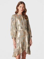 Bruuns Bazaar Sukienka koktajlowa Hollyhock Costes BBW3058 Zielony Regular Fit. Zielone sukienki Bruuns Bazaar, bez wzorów, wizytowe, bez kołnierzyka, bez ramiączek. Za 1,119.00 zł.