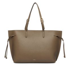 Torebka Furla. Brązowe shopper bag Furla, bez wzorów, bez dodatków. Za 1,574.00 zł.