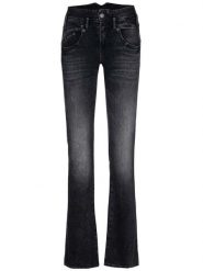 Herrlicher Dżinsy "Pearl" - Bootcut fit - w kolorze czarnym rozmiar: W29/L32. Czarne jeansy Herrlicher, l, bez wzorów. Za 241.56 zł.