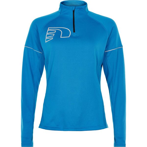 Bluza damska Newline core zip neck. Niebieskie bluzy Newline, s, bez wzorów, bez kaptura. Za 253.50 zł.