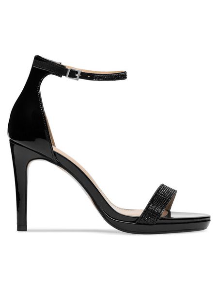 Jenny Fairy Sandały WYL2994-10 Czarny. Czarne sandały Jenny Fairy, bez wzorów, z syntetyku, bez obcasa, na szpilce, bez zapięcia. Za 139.99 zł.