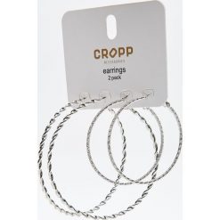 Kolczyki koła - Srebrny. Szare kolczyki Cropp. Za 19.99 zł.