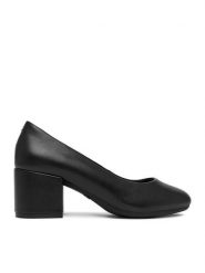 Go Soft Czółenka CEO-HY25127-1 Czarny. Czarne czółenka GO SOFT, bez wzorów, ze skóry, bez obcasa, bez zapięcia. Za 139.99 zł.