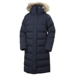 Parka dla kobiet Helly Hansen Aria. Niebieskie płaszcze Helly Hansen, na zimę, bez wzorów, bez kaptura. Za 1,550.20 zł.