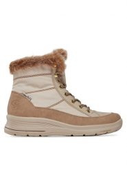 Rieker Śniegowce L7742-62 Beżowy. Brązowe śniegowce Rieker, bez wzorów, ze skóry, bez zapięcia. Za 219.99 zł.