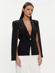 Liu Jo Marynarka CA4198 T2200 Czarny Regular Fit. Czarne marynarki i żakiety Liu Jo, bez wzorów, z syntetyku, bez ramiączek. Za 2,269.00 zł.