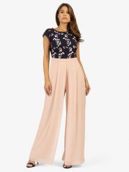 APART Kombinezon w kolorze czarno-beżowym rozmiar: 36. Brązowe kombinezony Apart, bez wzorów, z koronki, bez kołnierzyka, bez ramiączek. Za 239.99 zł.