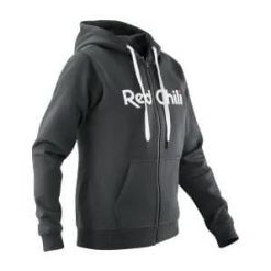 Bluza z kapturem z pełnym zamkiem błyskawicznym Red Chili Me Corporate. Czarne bluzy RED CHILI, xs, bez wzorów, z bawełny, bez ramiączek, z kapturem. Za 451.60 zł.