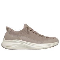 Buty sportowe damskie Skechers Contour Foam Golden Hour. Brązowe buty treningowe Skechers, bez wzorów, z materiału, bez zapięcia. Za 388.50 zł.