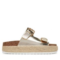 Espadryle DeeZee. Żółte espadryle DeeZee, bez wzorów, bez obcasa. Za 104.99 zł.