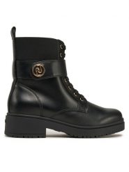 Liu Jo Botki New Nancy Eco 2-1 SA5201 PX241 Czarny. Czarne botki Liu Jo, bez wzorów, ze skóry, bez obcasa, na płaskiej podeszwie, bez zapięcia. Za 899.99 zł.