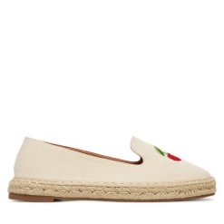 Espadryle DeeZee. Brązowe espadryle DeeZee, bez wzorów, bez obcasa. Za 119.99 zł.