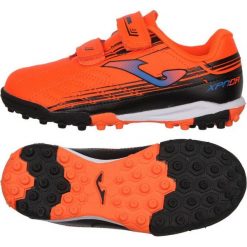 Buty piłkarskie Joma XPander 2238 Tf Jr XPJW2238TFV pomarańczowe pomarańcze i czerwienie. Brązowe buty treningowe Joma, bez wzorów, z syntetyku, bez zapięcia, do piłki nożnej. Za 194.56 zł.