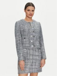 Guess Marynarka W5GL26 WH7I0 Szary Regular Fit. Szare marynarki i żakiety Guess, xxl, z aplikacjami, z syntetyku, bez ramiączek. Za 449.99 zł.