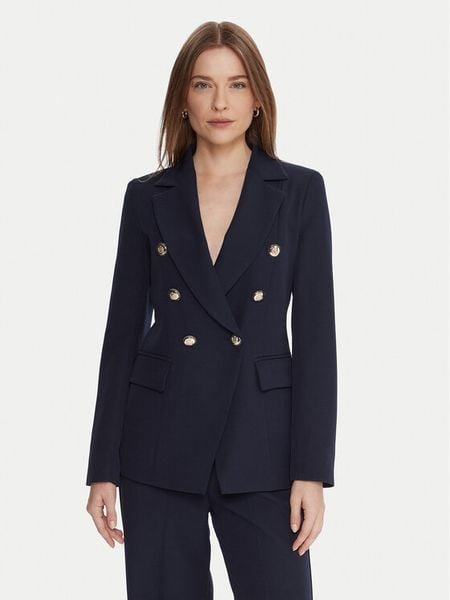 Maryley Marynarka 25IB139/43BL Granatowy Regular Fit. Niebieskie marynarki i żakiety Maryley, l, bez wzorów, z syntetyku, bez ramiączek. Za 499.99 zł.