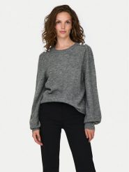 JDY Sweter Elanora 15328345 Szary Regular Fit. Szare swetry JDY, xs, bez wzorów, z syntetyku, bez ramiączek. Za 49.99 zł.