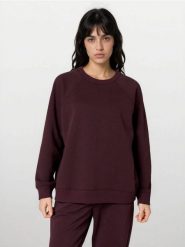 Bluza crewneck basic - czerwony. Czerwone bluzy bez kaptura Sinsay, l, bez wzorów, bez kaptura. Za 35.99 zł.