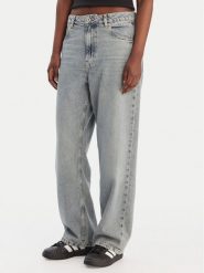 HUGO Jeansy Leni_B 50557383 Niebieski Regular Fit. Niebieskie jeansy Hugo, bez wzorów, z bawełny. Za 549.99 zł.