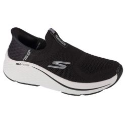 Buty do biegania damskie, Slip-Ins Max Cushioning Elite 2.0. Białe buty do biegania Skechers, bez wzorów, z materiału, bez zapięcia, do biegania. Za 459.99 zł.