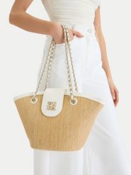 Nine West Torebka CEO-Tribeca Dream-LDA 8917 Beżowy. Brązowe torebki klasyczne Nine West, bez wzorów, z materiału, bez dodatków. Za 269.99 zł.