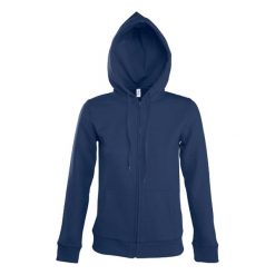 Damska Bluza Z Kapturem Seven Full Zip. Czerwone bluzy SOL'S, m, bez wzorów, bez ramiączek, z kapturem. Za 220.99 zł.