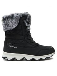 Alpine Pro Śniegowce Kolata LBTD465990 Czarny. Czarne śniegowce Alpine Pro, bez wzorów, z materiału, bez zapięcia. Za 269.99 zł.