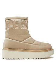 LOVE MOSCHINO Botki JA24266I0LJAW026 Szary. Szare botki Love Moschino, bez wzorów, z materiału, bez obcasa, na płaskiej podeszwie, bez zapięcia. Za 549.99 zł.