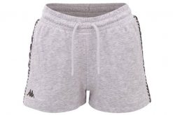 Spodenki treningowe damskie Kappa Irisha. Szare szorty sportowe Kappa, bez wzorów, z bawełny, na fitness i siłownię. Za 39.90 zł.
