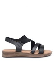 Lasocki Sandały WFA2720-4Z Czarny. Czarne sandały Lasocki, bez wzorów, z materiału, bez obcasa, na płaskiej podeszwie, bez zapięcia. Za 99.99 zł.