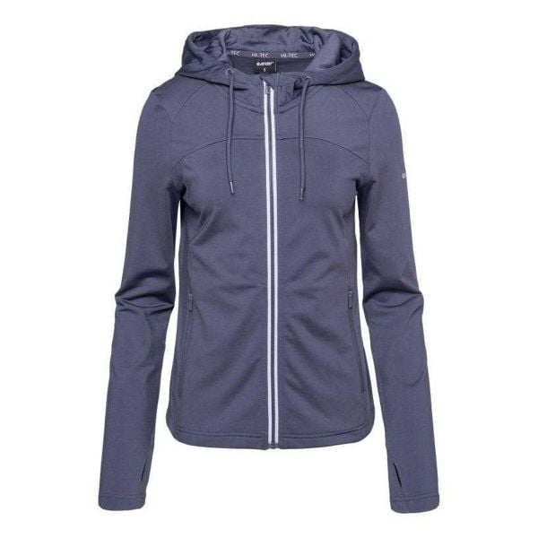 Bluza Rozpinana Damska Tolin. Szare bluzy Hi-tec, l, bez wzorów, z elastanu, bez ramiączek, z kapturem. Za 153.55 zł.