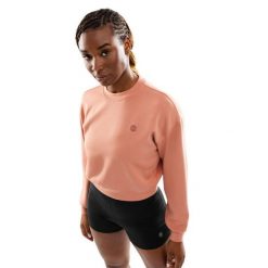 Bluza treningowa crop top dla kobiet Fitness Siroko Pinnacle. Brązowe bluzy z kapturem SIROKO, l, bez wzorów, z materiału, bez kaptura, na fitness i siłownię. Za 147.00 zł.