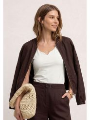 Street One Top w kolorze białym rozmiar: 46. Białe topy Street One, bez wzorów, z bawełny, street, bez kołnierzyka, bez ramiączek. Za 64.95 zł.
