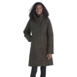 Płaszcz puchowy damski Chelsea. Zielone płaszcze Marmot, s, bez wzorów, z puchu, z kapturem. Za 2,159.99 zł.