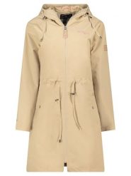 Geographical Norway Parka "Dagny" w kolorze beżowym rozmiar: XXL. Brązowe płaszcze Geographical Norway, xxl, z aplikacjami, bez kaptura. Za 180.91 zł.