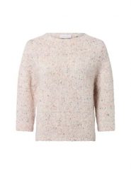 Rich & Royal Sweter z dzianiny z zawartością alpaki Kobiety dzianina grubo tkana biały|wielokolorowy, L. Białe swetry Rich & Royal, l, bez wzorów, z dzianiny, bez ramiączek. Za 429.95 zł.