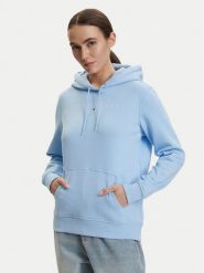 Tommy Jeans Bluza DW0DW17324 Niebieski Regular Fit. Niebieskie bluzy Tommy Jeans, l, bez wzorów, z bawełny, bez ramiączek, bez kaptura. Za 369.99 zł.