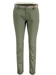 Geographical Norway Spodnie chino "Petunia" w kolorze khaki rozmiar: XXL. Brązowe chinosy Geographical Norway, bez wzorów, z tkaniny. Za 74.99 zł.
