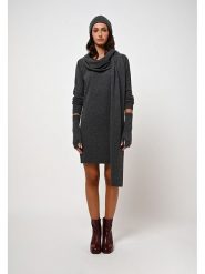 AUTHENTIC CASHMERE Kaszmirowy szal "Vaymont" w kolorze antracytowym - 200 x 30 cm rozmiar: onesize. Czarne szaliki i kominy AUTHENTIC CASHMERE, bez wzorów, z kaszmiru. Za 345.36 zł.