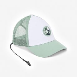 Second Life - Czapka z daszkiem żeglarska Decathlon 500 - Stan Doskonały. Białe czapki z daszkiem Decathlon, bez wzorów, z materiału. Za 38.99 zł.