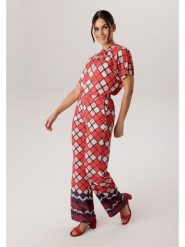 Aniston Spodnie w kolorze czerwono-jasnoróżowym rozmiar: 36. Czerwone spodnie materiałowe Aniston, bez wzorów, z materiału, z podwyższonym stanem. Za 173.99 zł.