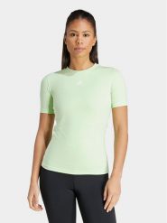 Adidas Koszulka techniczna Techfit Training IT6742 Zielony Slim Fit. Zielone t-shirty sportowe adidas, l, bez wzorów, z syntetyku, bez ramiączek, na fitness i siłownię, techfit (adidas). Za 99.99 zł.