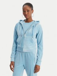 Juicy Couture Bluza Madison JCWAS126326 Błękitny Slim Fit. Niebieskie bluzy Juicy Couture, xxl, bez wzorów, z syntetyku, bez kaptura. Za 439.99 zł.