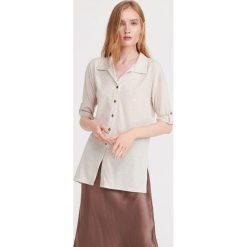 Dzianinowa koszula - Beżowy. Koszule Reserved. Za 79.99 zł.