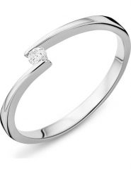 Revoni Złoty pierścionek z diamentem rozmiar: 56. Szare pierścionki Revoni, z diamentem, złote. Za 991.99 zł.