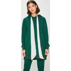 Answear - Bluza. Zielone bluzy ANSWEAR, l, bez wzorów, z bawełny, bez ramiączek, z kapturem. W wyprzedaży za 99.90 zł.
