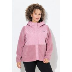 Damskie kurtka polarowa pikowanie kaptur zatrzaski. Czerwone kurtki Ulla Popken, plus size, bez wzorów, z materiału, bez kaptura. W wyprzedaży za 311.99 zł.