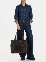 G-Star Raw Torebka C-LDA8720 Brązowy ciemny. Brązowe torebki klasyczne G-Star, bez wzorów, ze skóry, retro, bez dodatków. Za 279.99 zł.