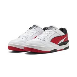 Sneakersy unisex Rebound Retro PUMA White For All Time Red Black. Białe buty sportowe lifestyle Puma, bez wzorów, z syntetyku, klasyczne, bez zapięcia. Za 359.00 zł.