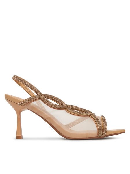 JENNY Sandały R25SS00508 Beżowy. Brązowe sandały Jenny, bez wzorów, z syntetyku, bez obcasa, na szpilce, bez zapięcia. Za 149.99 zł.