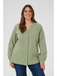 KAFFE curve Bluzka w kolorze miętowym rozmiar: 48. Zielone bluzki KAFFE curve, bez wzorów, z bawełny, bez kołnierzyka, bez ramiączek. Za 126.99 zł.